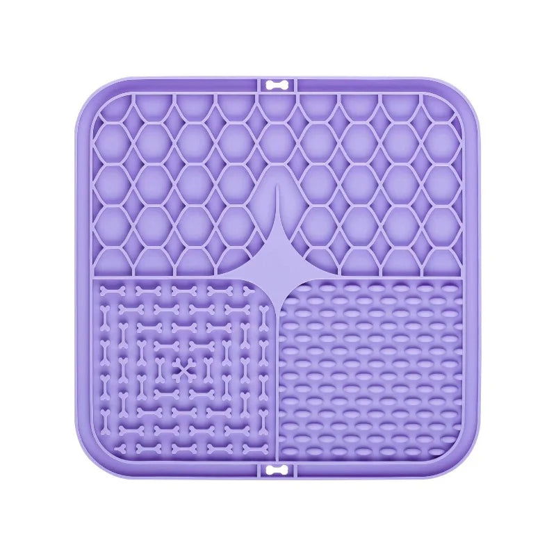 Pet Lick Silicone Mat Dogs Pet Slow Food Plate for Dog Bathing Distraction Silicone Dog Sucker Food Training Dog Feeder Supplies