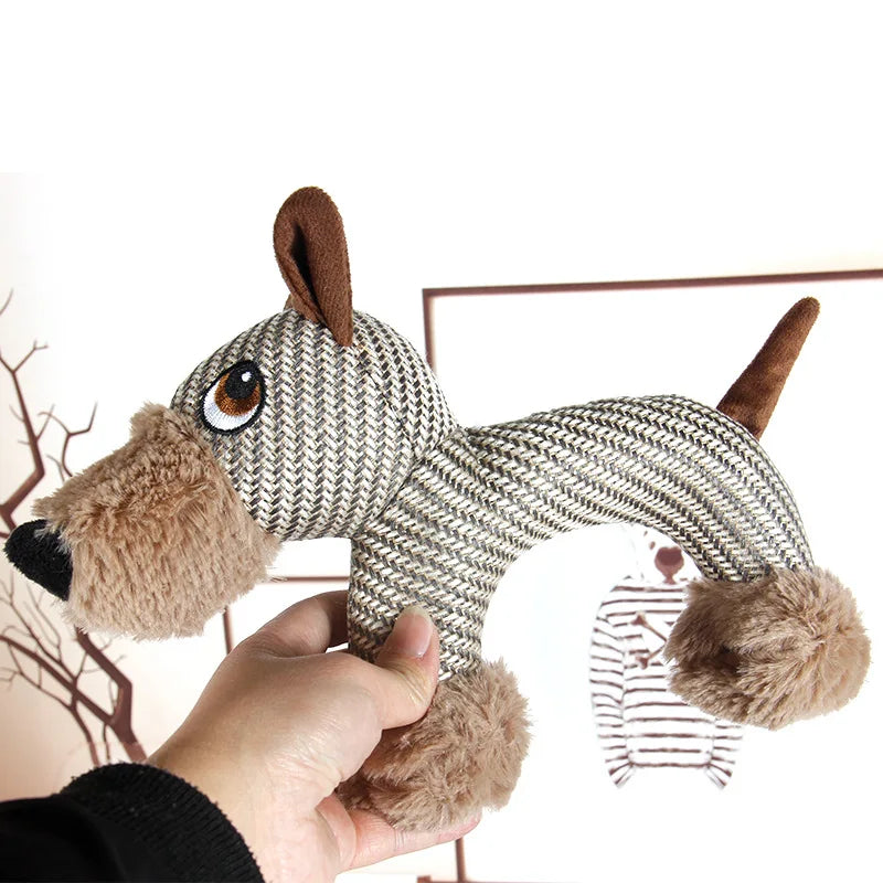 Squeaky Plush Dog Chew Toy | Interactive Boredom-Relief Toy