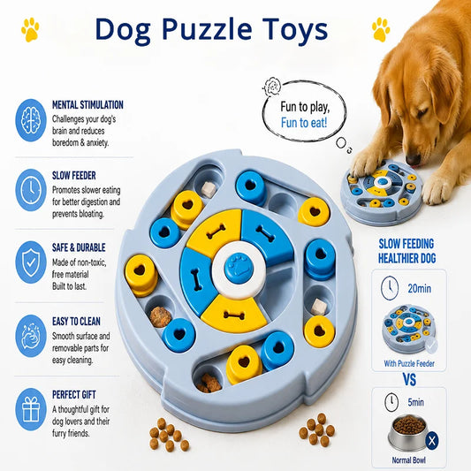 Dog Treat Dispensing Puzzle Toy