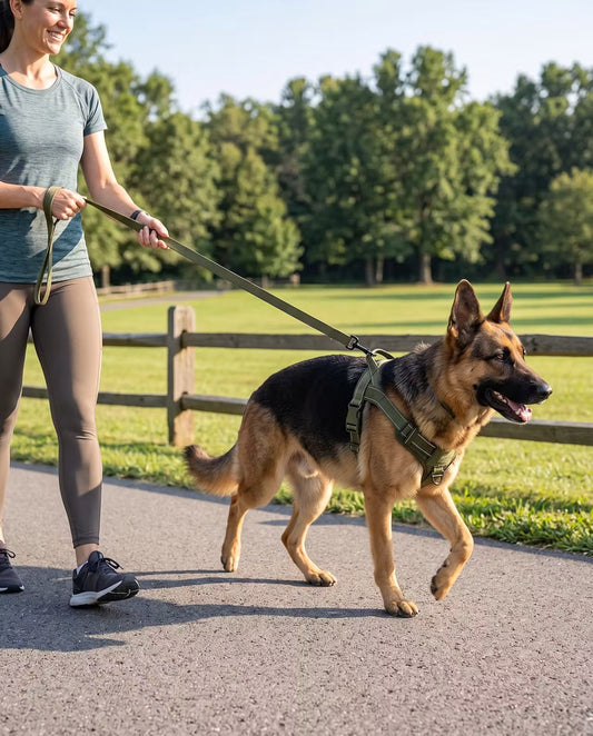 Heavy-Duty No-Pull Dog Harness with Handle | Reflective & Adjustable