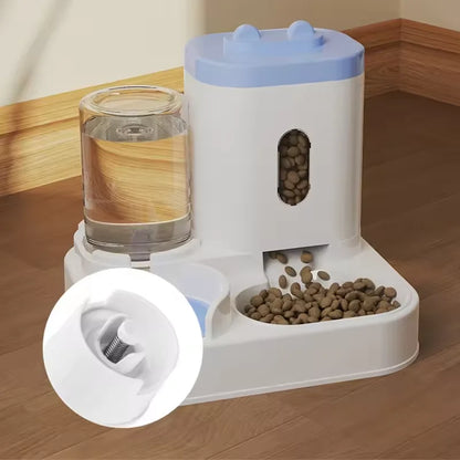 2-in-1 Pet Feeder and Automatic Water Dispenser