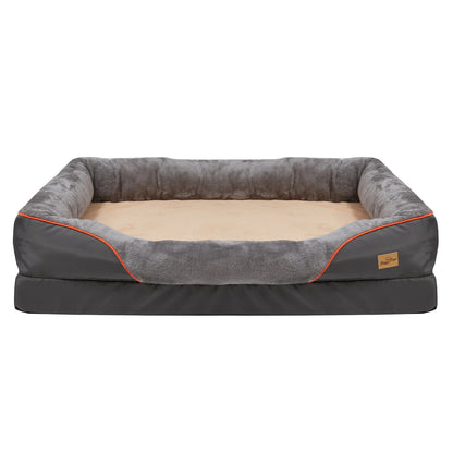 Large Orthopedic Dog Sofa Bed with Waterproof Liner | Washable Cover