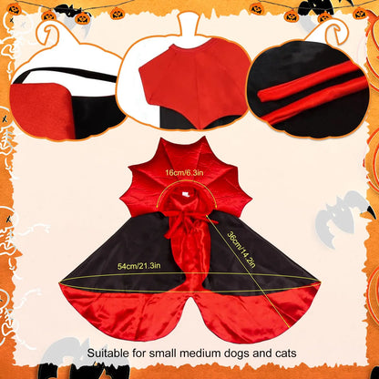 Red Vampire Cape for Cats & Dogs