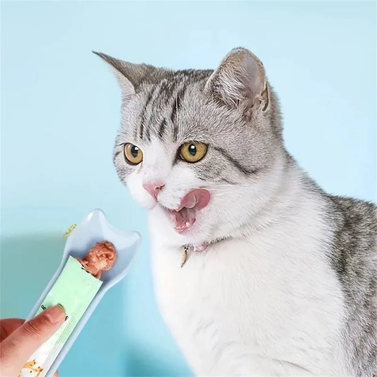 Cat Treat Squeeze Spoon Feeder Show more lines