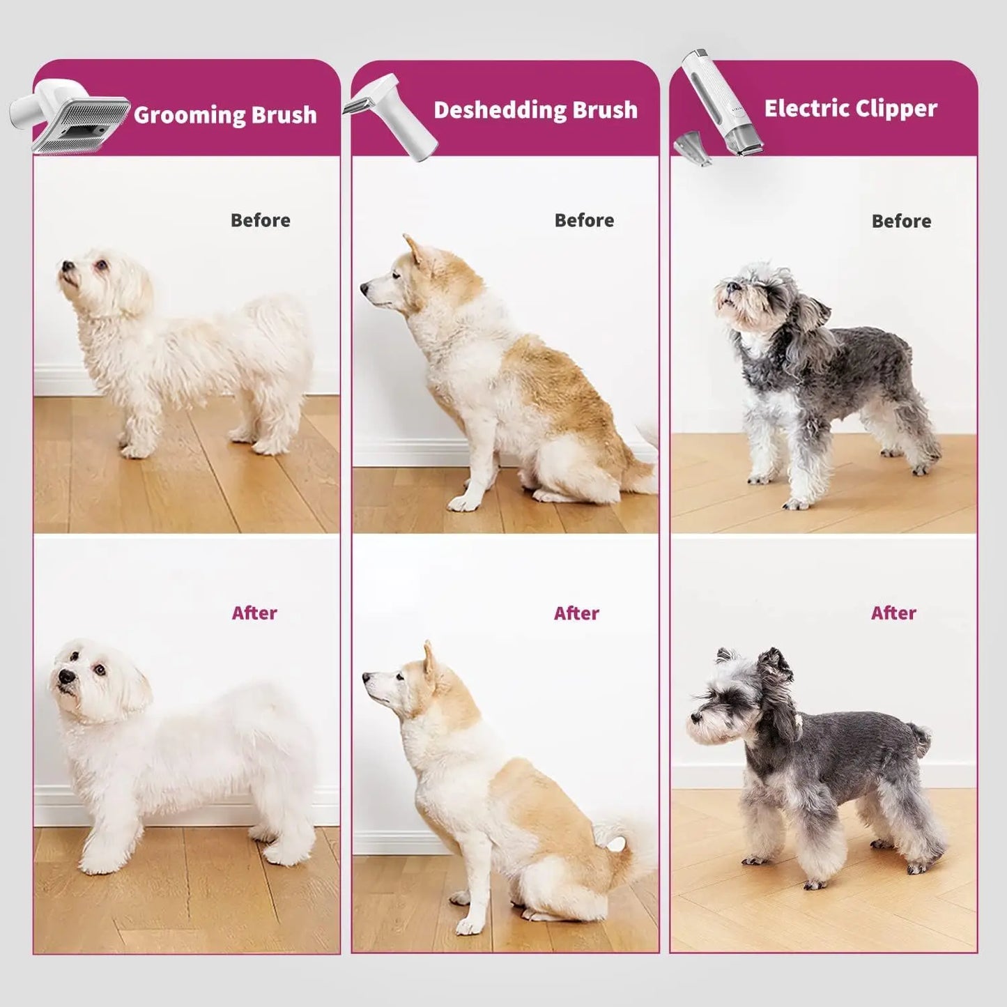 5-in-1 Professional Shedding & Grooming Kit