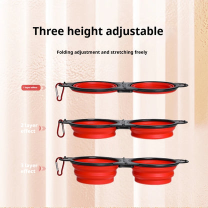 2-in-1 Collapsible Dog Travel Bowl