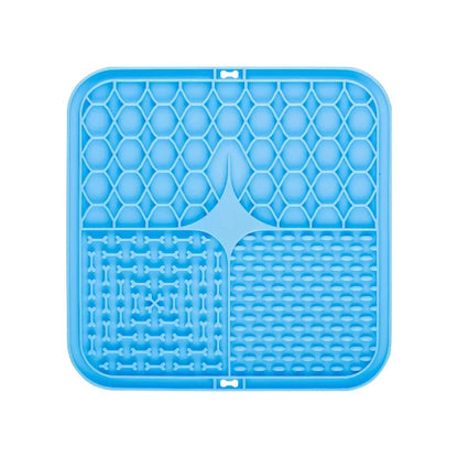 Pet Lick Silicone Mat Dogs Pet Slow Food Plate for Dog Bathing Distraction Silicone Dog Sucker Food Training Dog Feeder Supplies