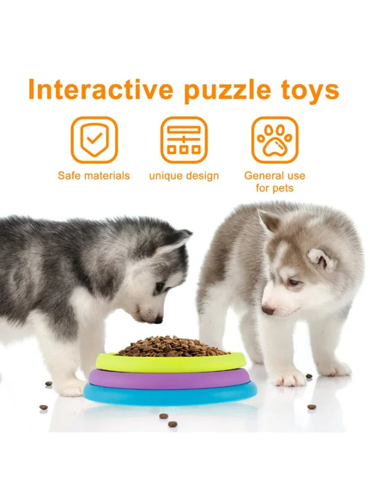 3-Layer Interactive Slow Feeder Puzzle for Dogs & Puppies