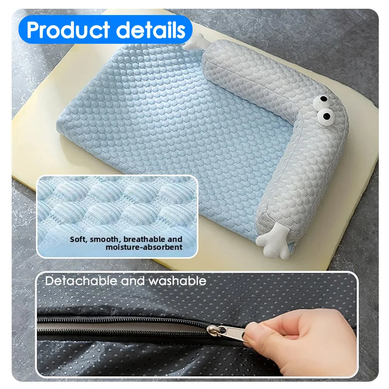 Ice Silk Cooling Orthopedic Dog Bed