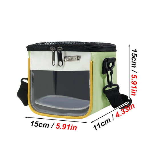 Small Pet Travel Carrier Bag with Breathable Mesh and Clear Window
