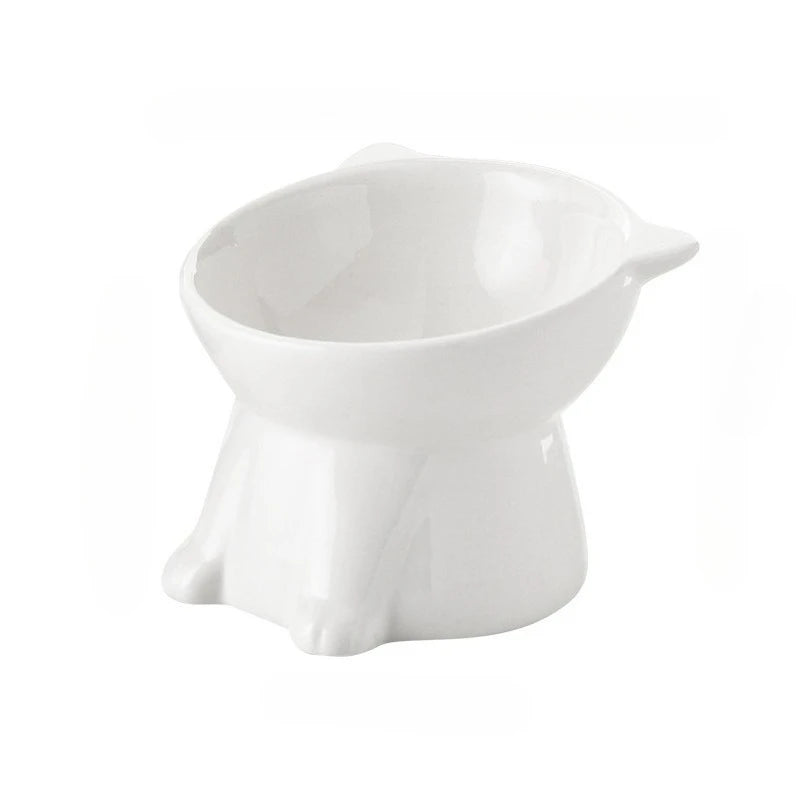 Elevated Anti-Slip Cat Slow Feeder Bowl