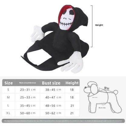 Grim Reaper Rider Dog Costume