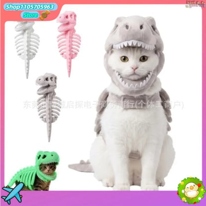Dinosaur Skeleton Hooded Pet Costume