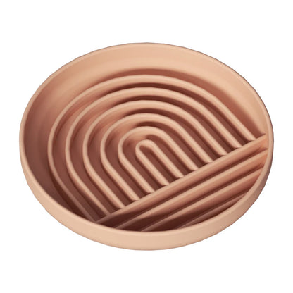 Round Slow Feeder Plate for Dogs & Cats