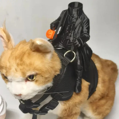 Pumpkin Rider Headless Horseman Pet Costume