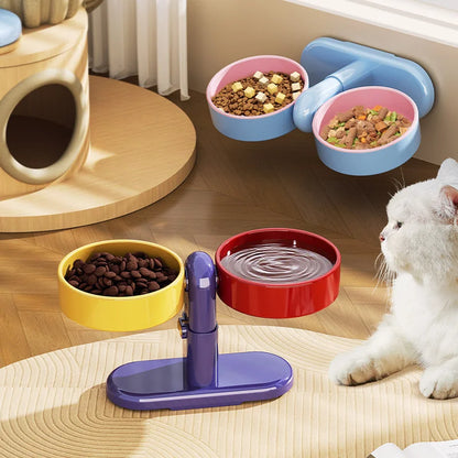 Tip-Resistant Adjustable Pet Bowl