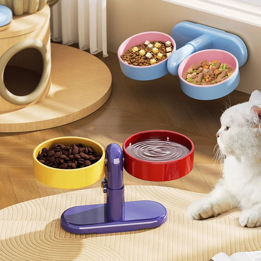 Tip-Resistant Adjustable Pet Bowl