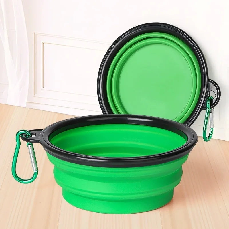 2-in-1 Collapsible Dog Travel Bowl