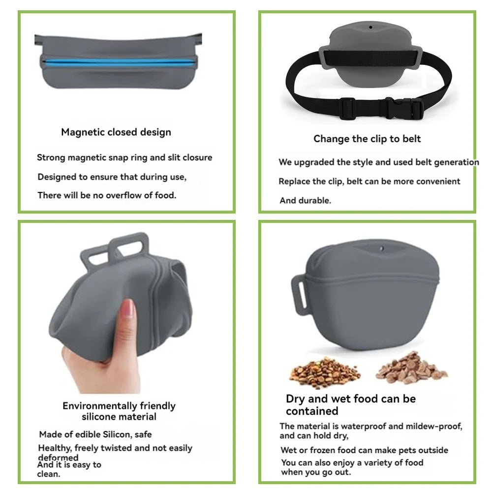 Hands-Free Dog Training Treat Pouch
