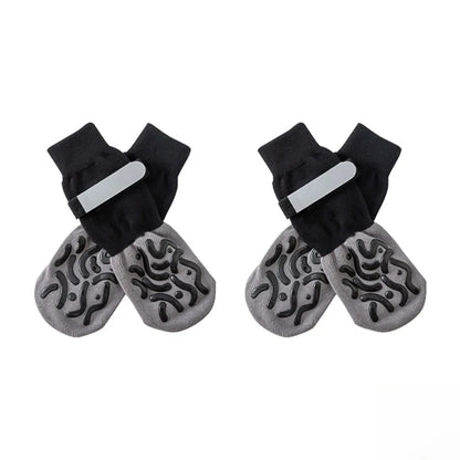 Anti-Slip Dog Socks for Indoor Traction | 4-Pack