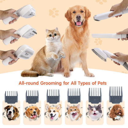 6-in-1 Pet Grooming Vacuum Kit