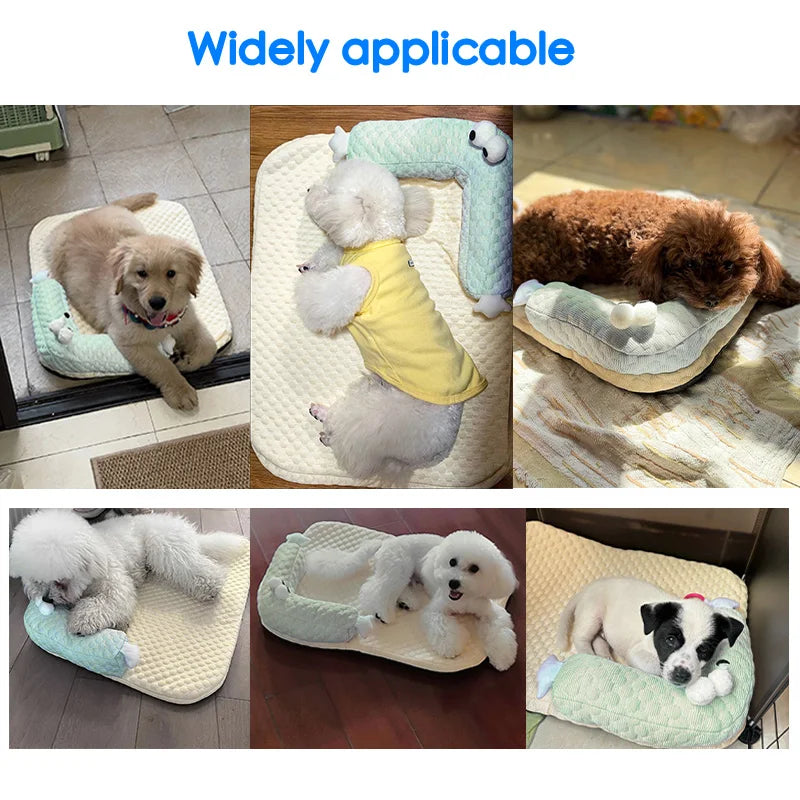 Ice Silk Cooling Orthopedic Dog Bed