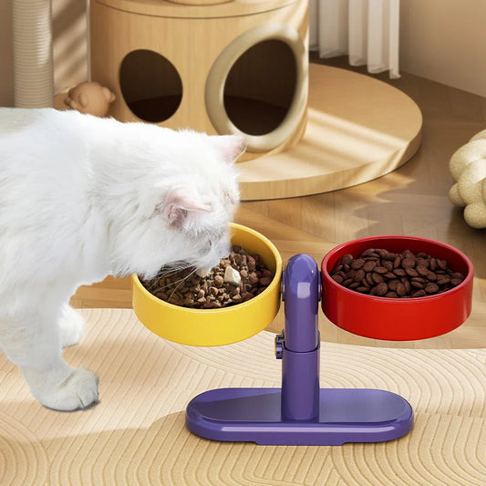 Tip-Resistant Adjustable Pet Bowl