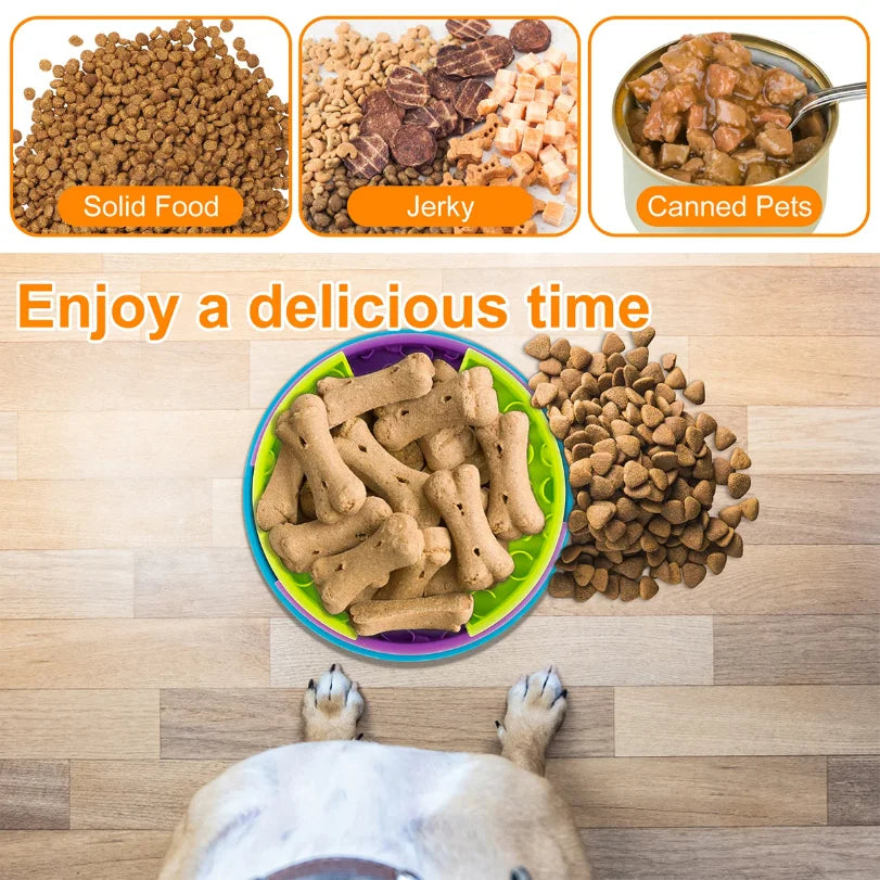 3-Layer Interactive Slow Feeder Puzzle for Dogs & Puppies