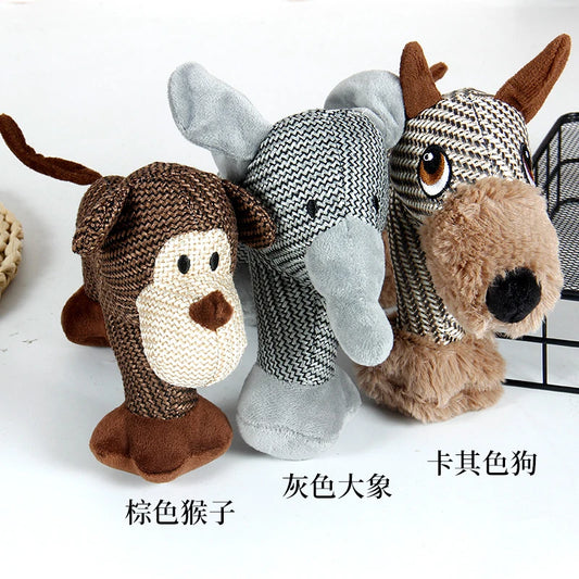 Squeaky Plush Dog Chew Toy | Interactive Boredom-Relief Toy