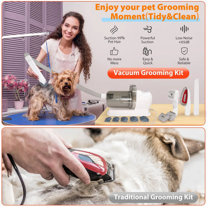6-in-1 Pet Grooming Vacuum Kit