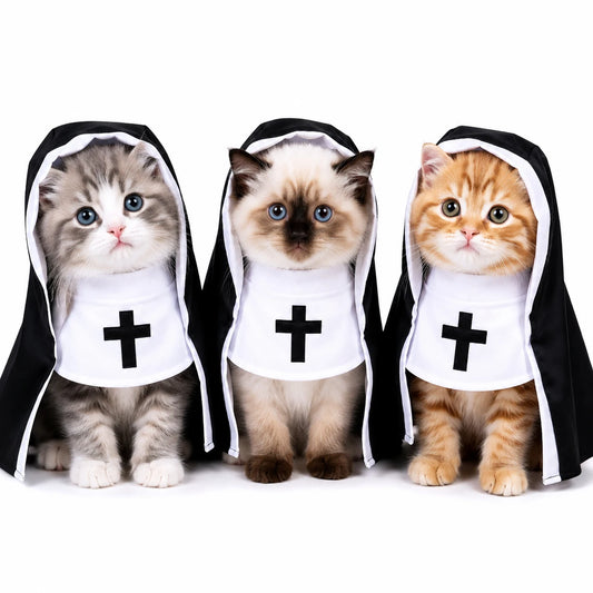 Midnight Black & White Pet Cape