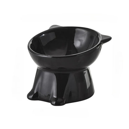 Elevated Anti-Slip Cat Slow Feeder Bowl