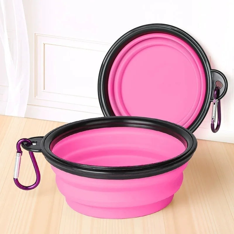 2-in-1 Collapsible Dog Travel Bowl