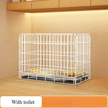 Small Indoor Folding Dog Cage Kennel with Toilet