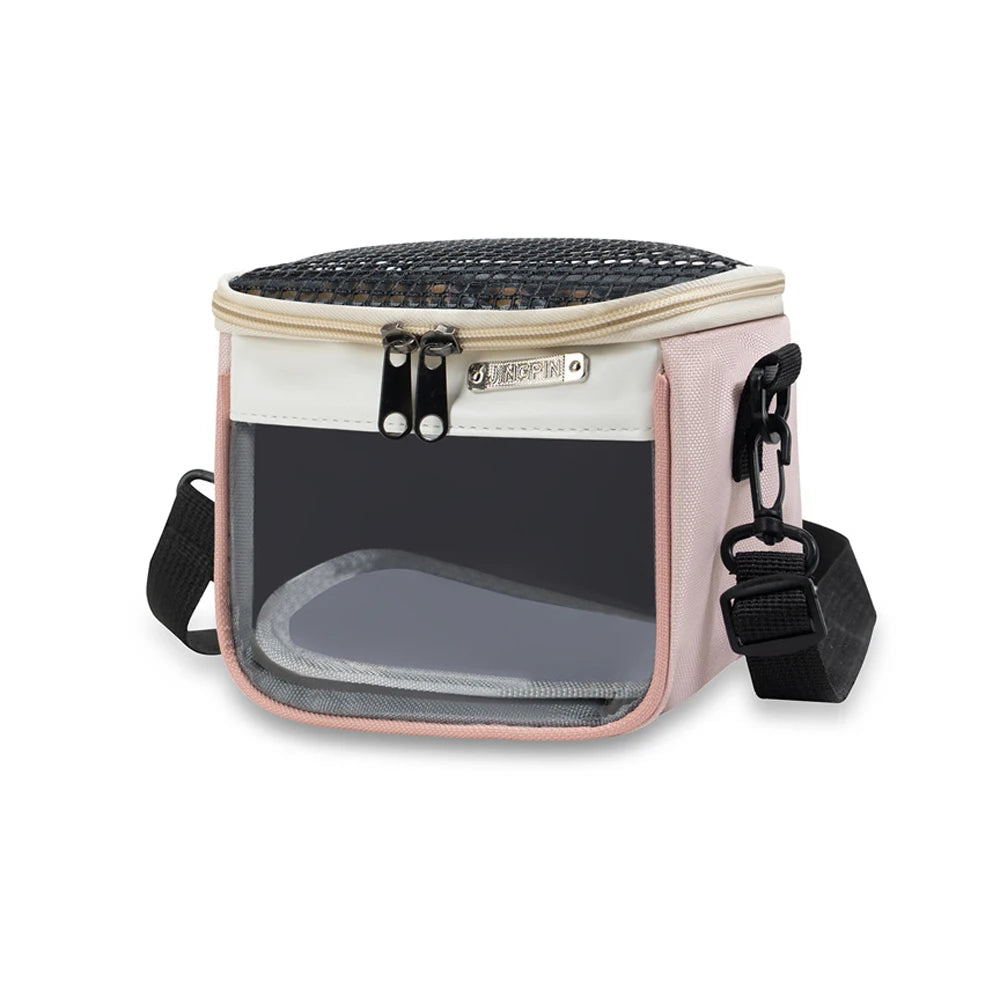 Small Pet Travel Carrier Bag with Breathable Mesh and Clear Window