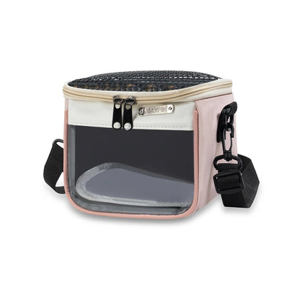 Small Pet Travel Carrier Bag with Breathable Mesh and Clear Window