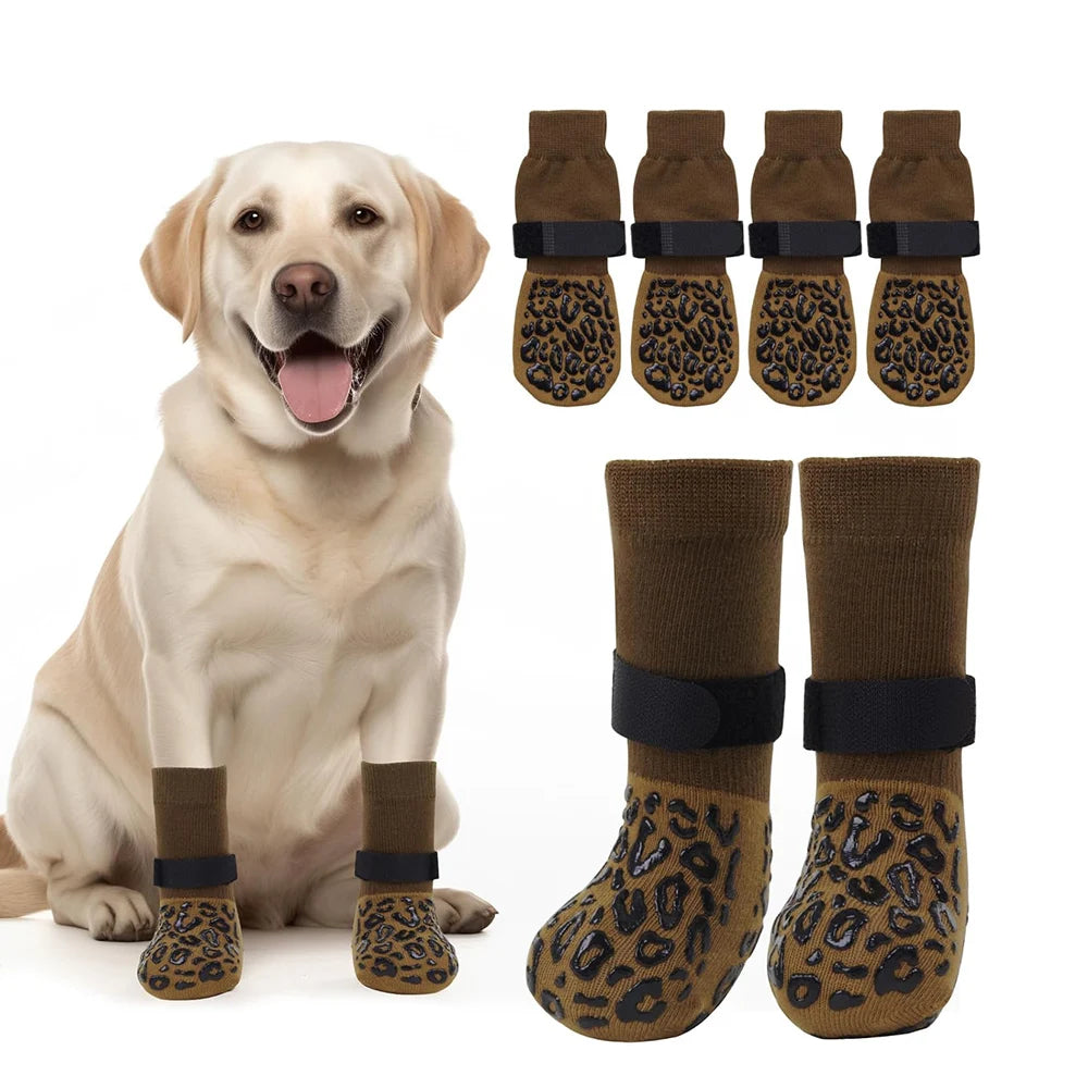 Non Slip Dog Socks Large Dog Grip Waterproof Socks Silicone