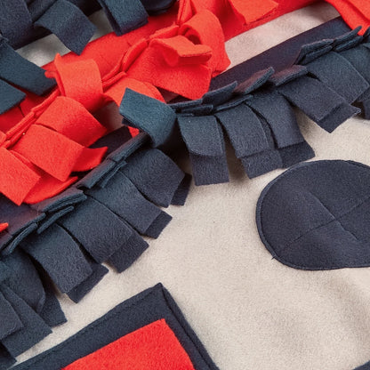 Square Dog Snuffle Mat for Slow Eating and Boredom Reduction