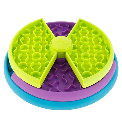 3-Layer Interactive Slow Feeder Puzzle for Dogs & Puppies