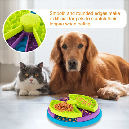 3-Layer Interactive Slow Feeder Puzzle for Dogs & Puppies