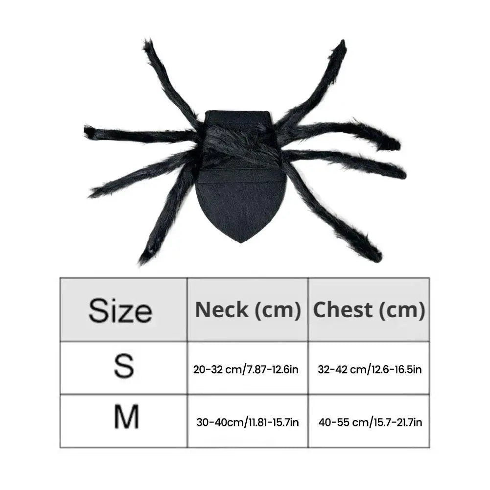 Furry Spider Halloween Costume for Cats & Dogs