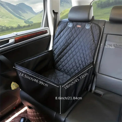 Fabric Quilted Waterproof Anti-Slip Dog Car Seat Cover