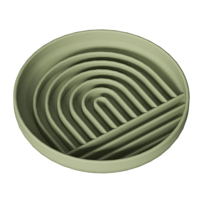 Round Slow Feeder Plate for Dogs & Cats