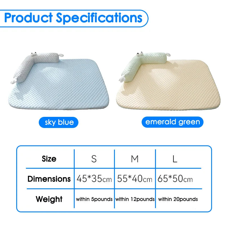 Ice Silk Cooling Orthopedic Dog Bed