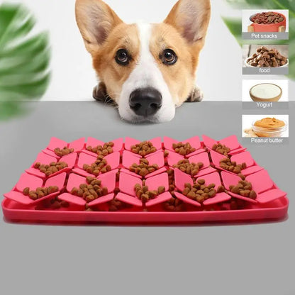 Silicone Dog Lick Mat with Suction Cups Slow Feeder
