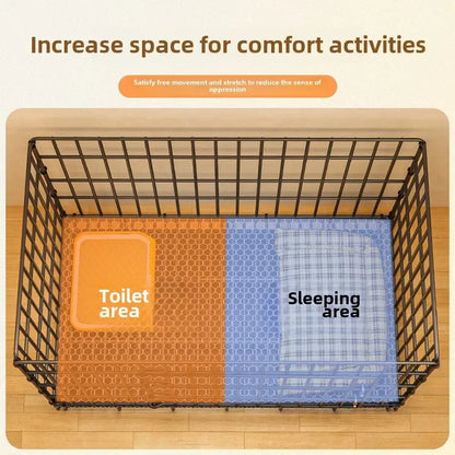 Small Indoor Folding Dog Cage Kennel with Toilet