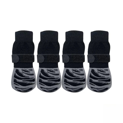 Anti-Slip Dog Socks for Indoor Traction | 4-Pack