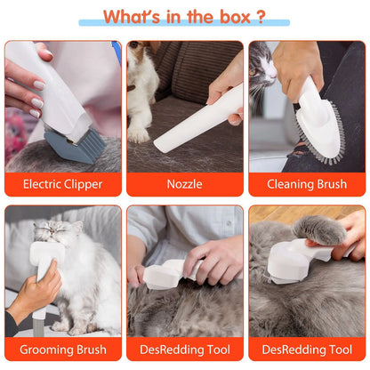 6-in-1 Pet Grooming Vacuum Kit