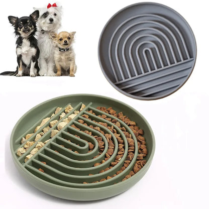 Silicone Dog Lick Mat Slow Feeder Pet Food Plate