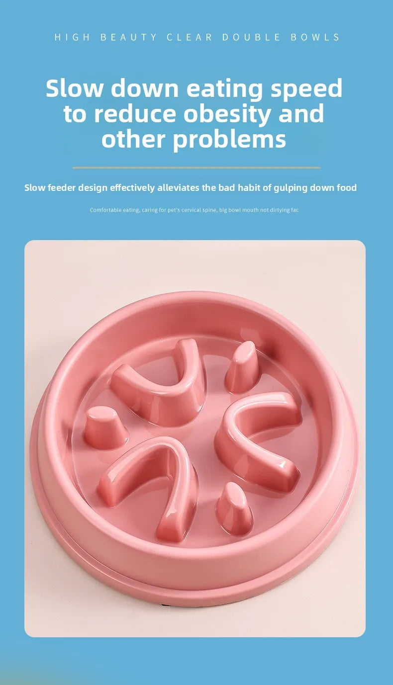 Slow Feeder Dog Bowl Anti-Choking Puzzle Feeder